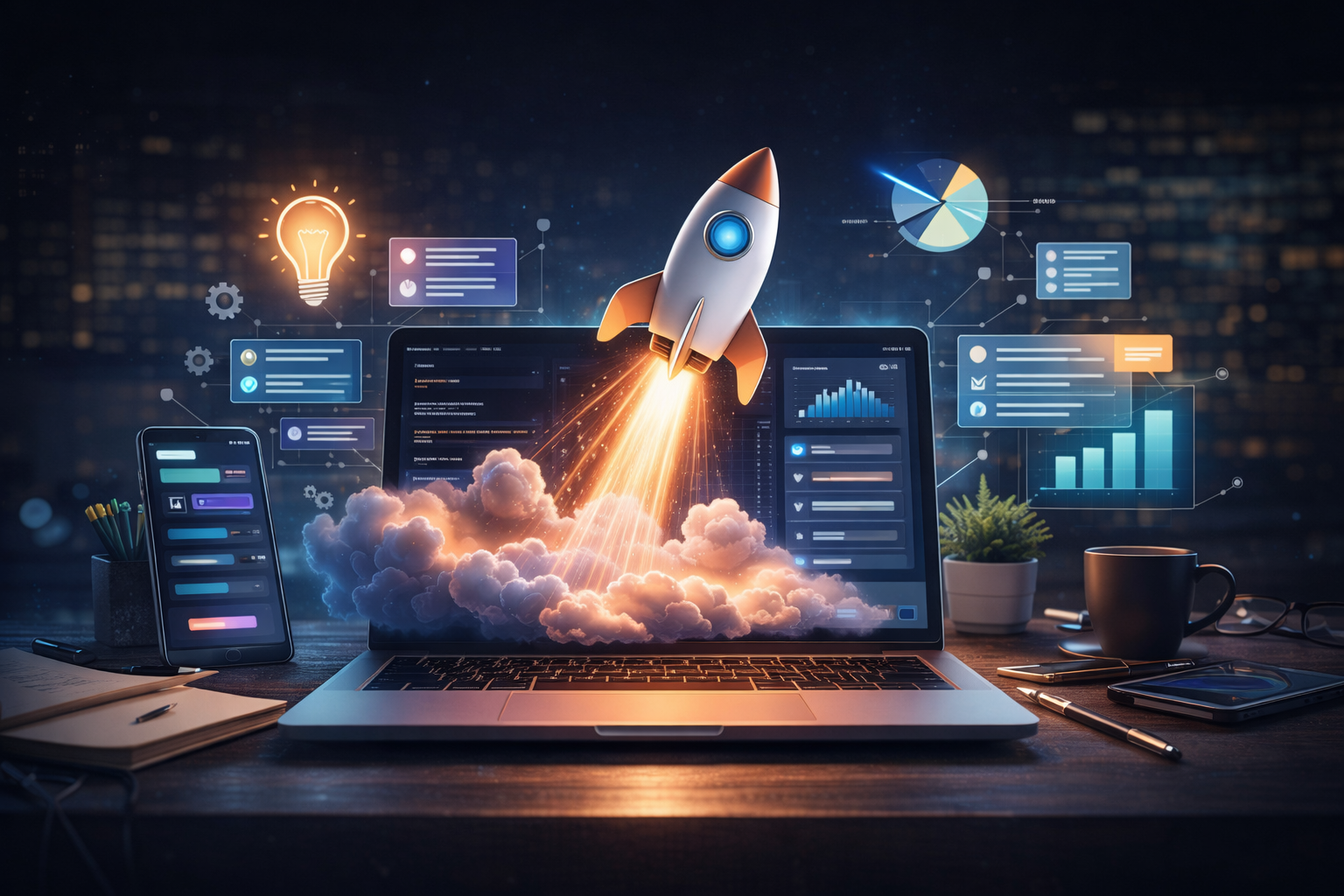 Mobile app launch planning and analytics dashboard for product release readiness